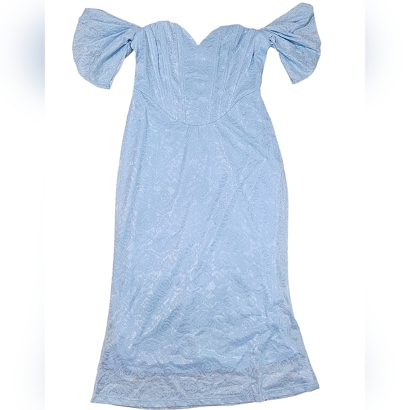 Hello Molly Linking Up Lace Midi Dress Large US 8 NWT - Picture 13 of 14